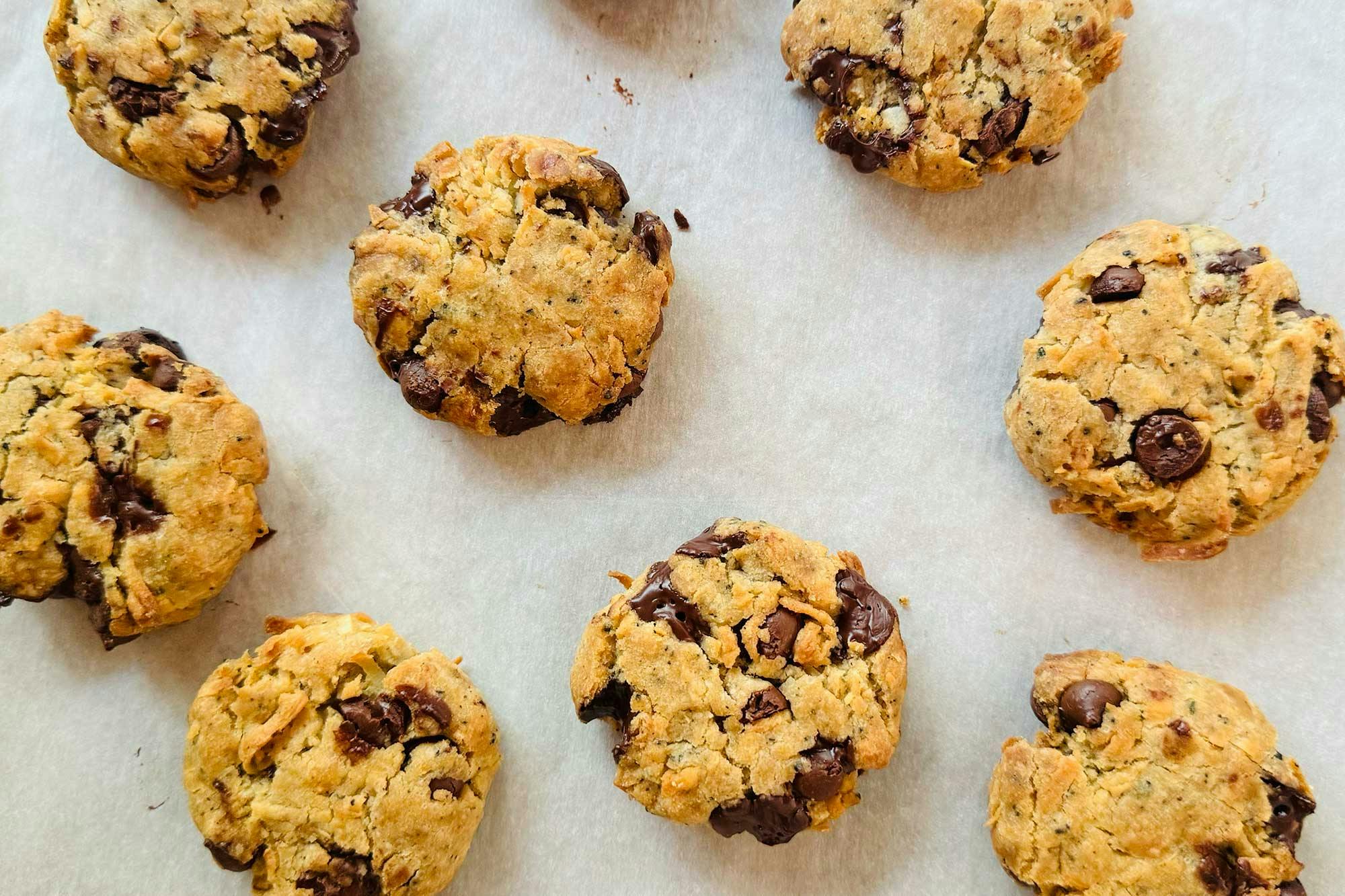 coffee and coconut compost cookies