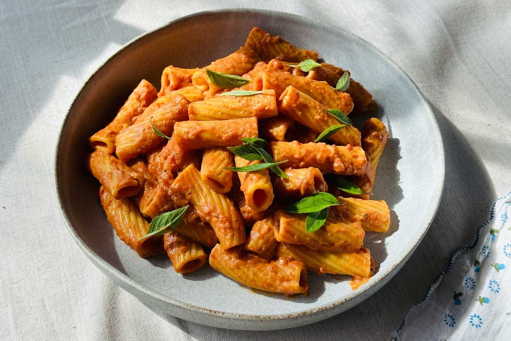 Miso-vodka pasta