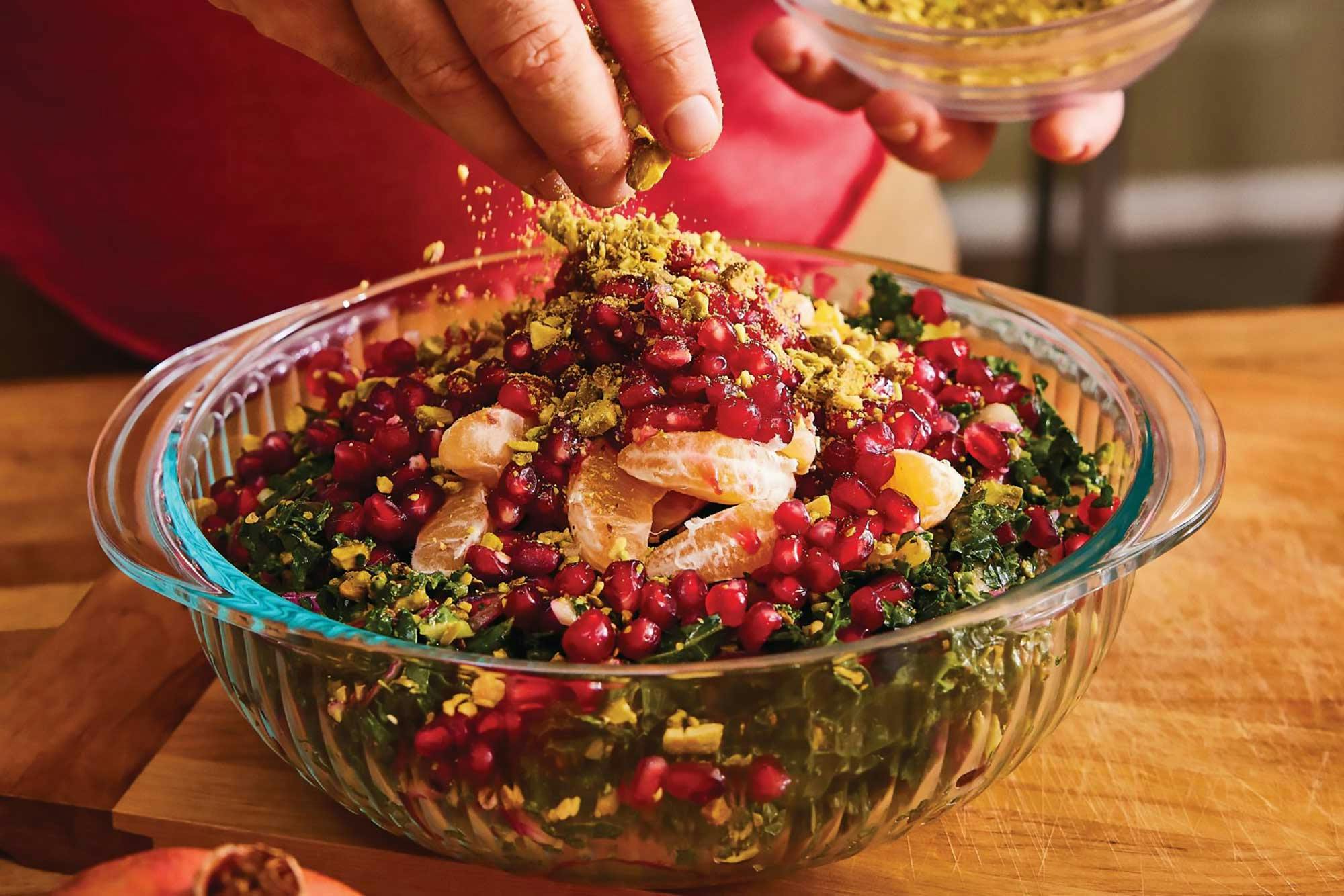 kale pomegranate salad