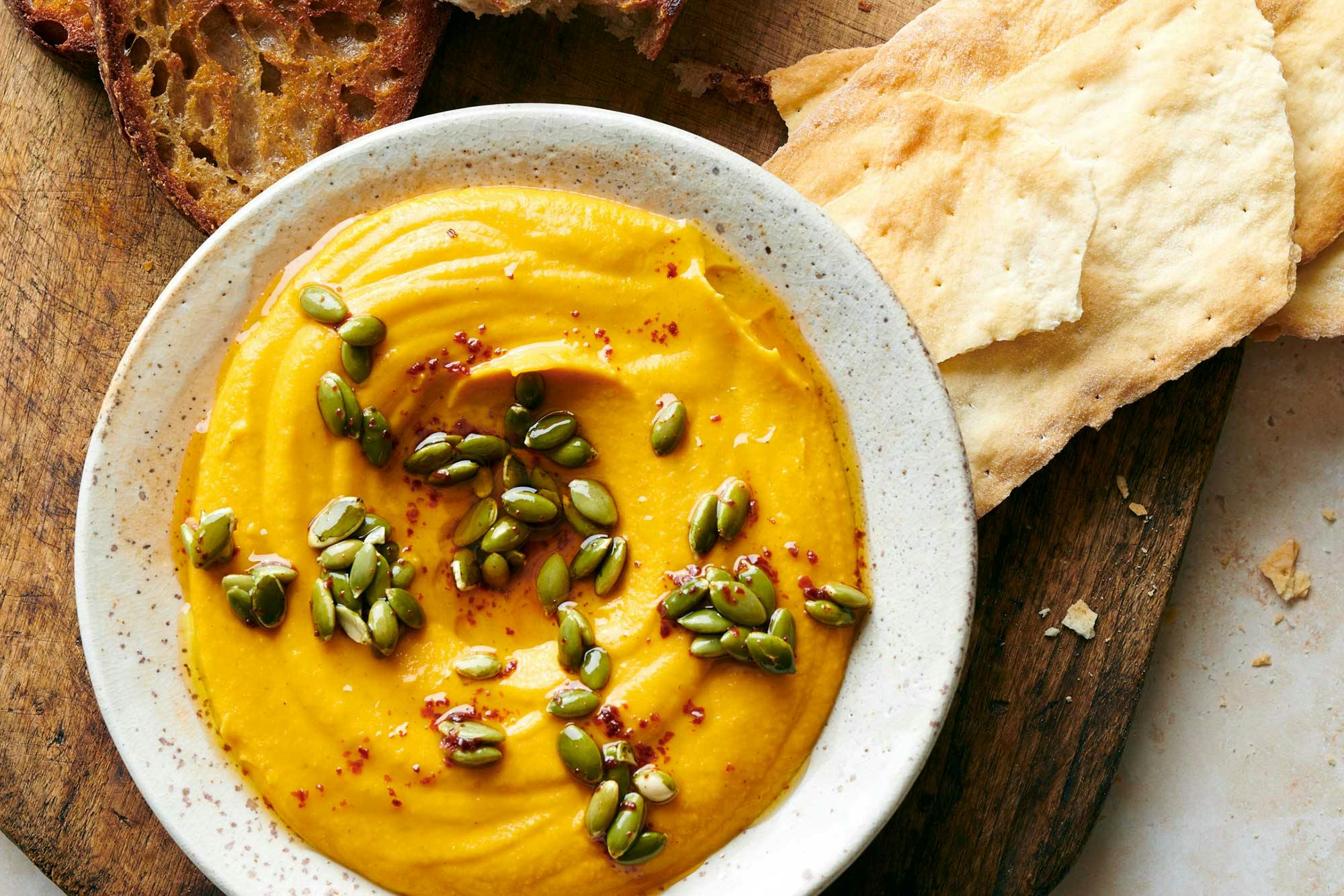 butternut squash and sesame puree