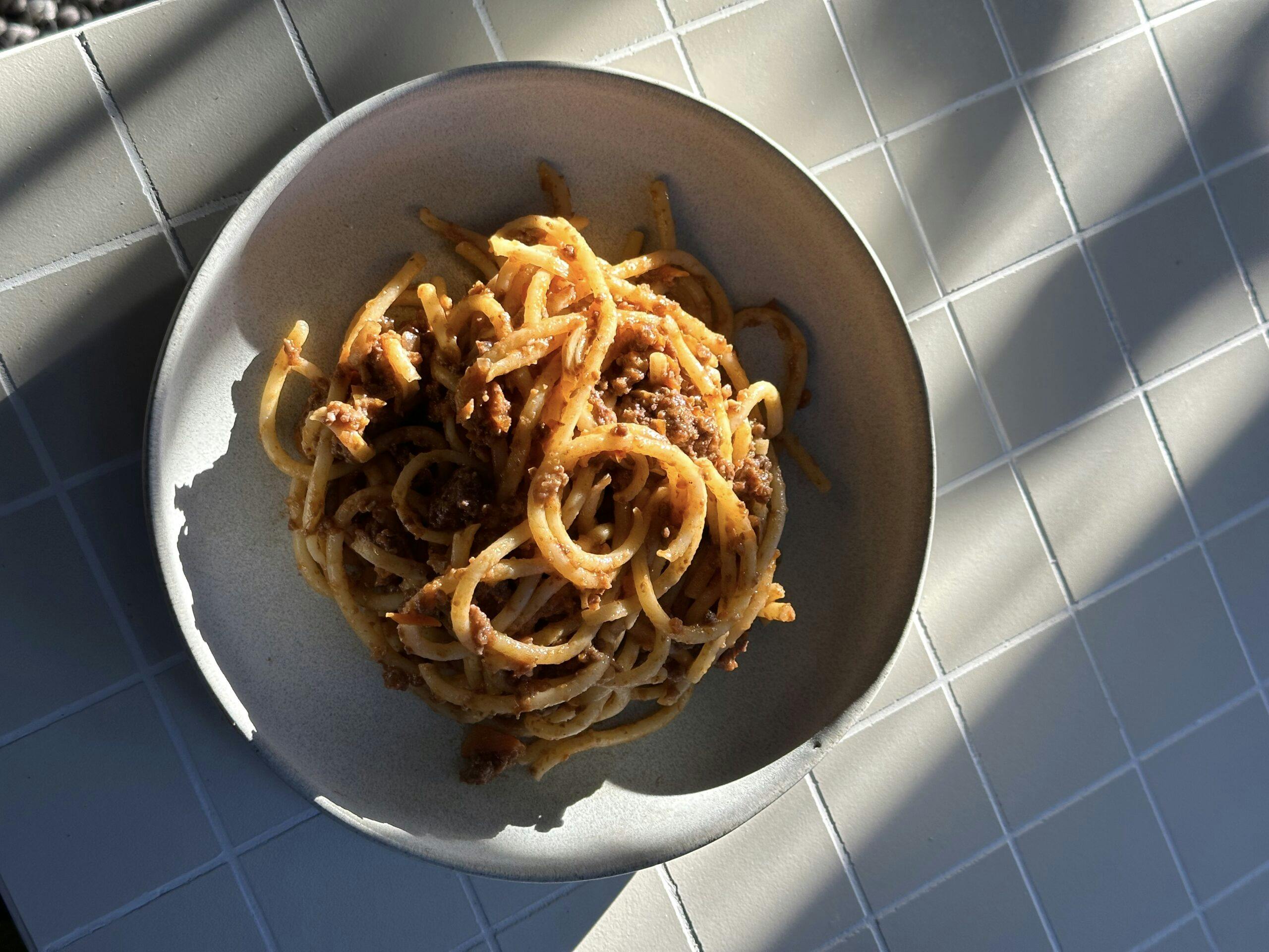 venison bolognese