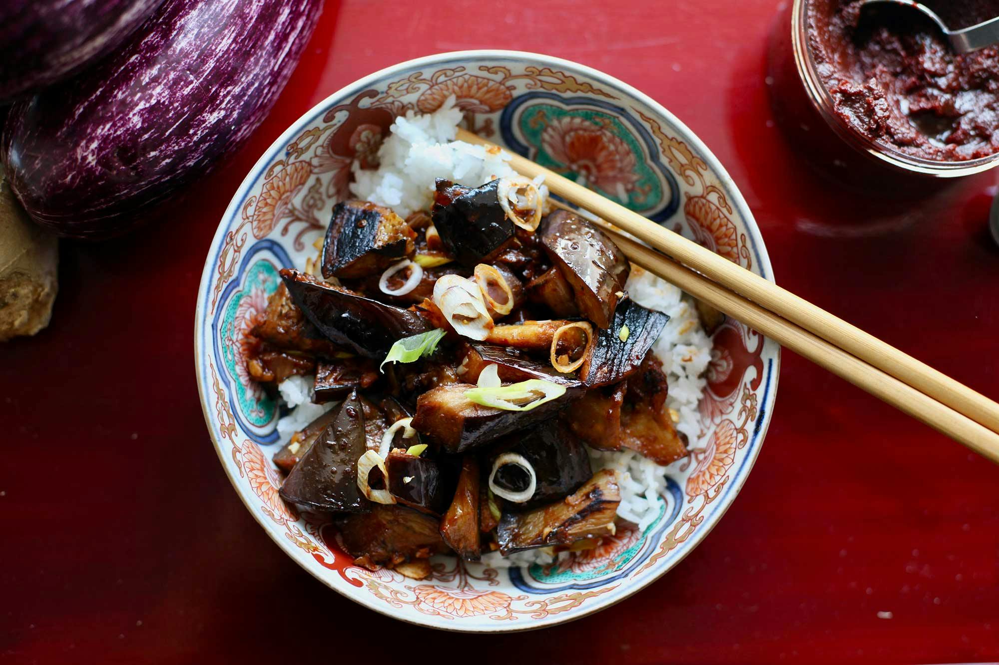 eggplant stir-fry