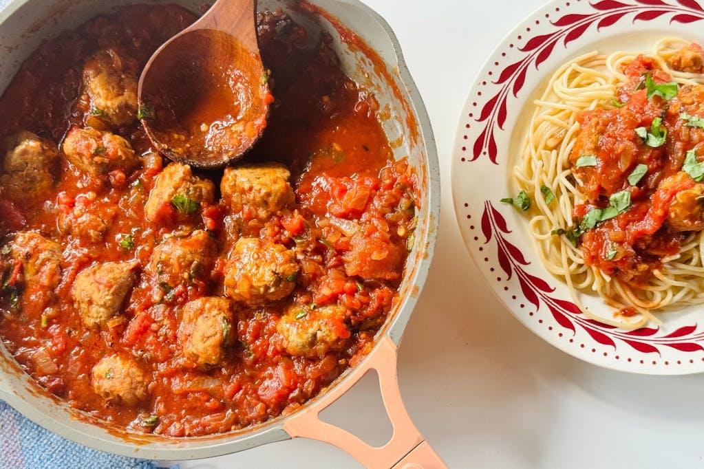 Pork and lentil meatballs