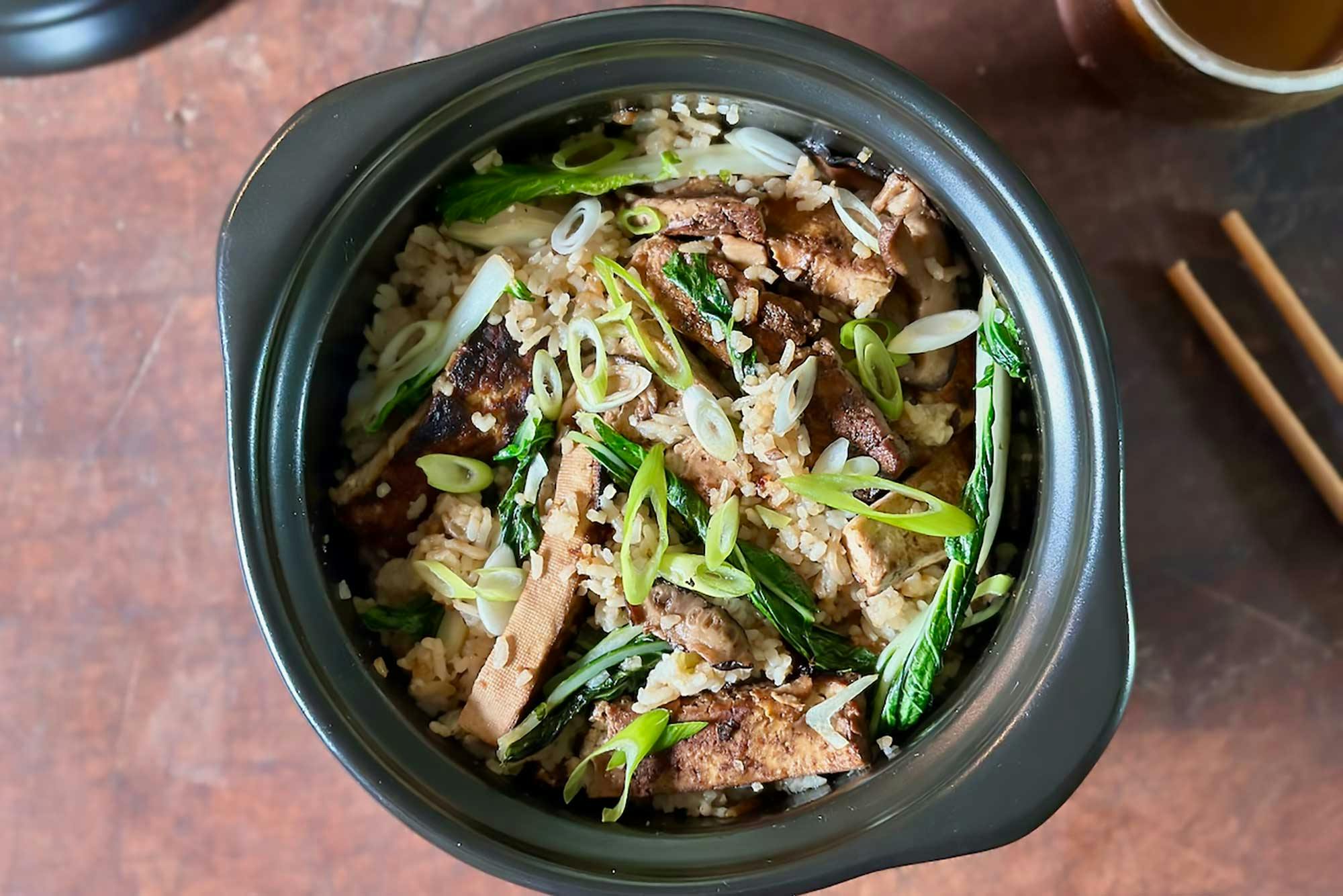 tofu rice bowl