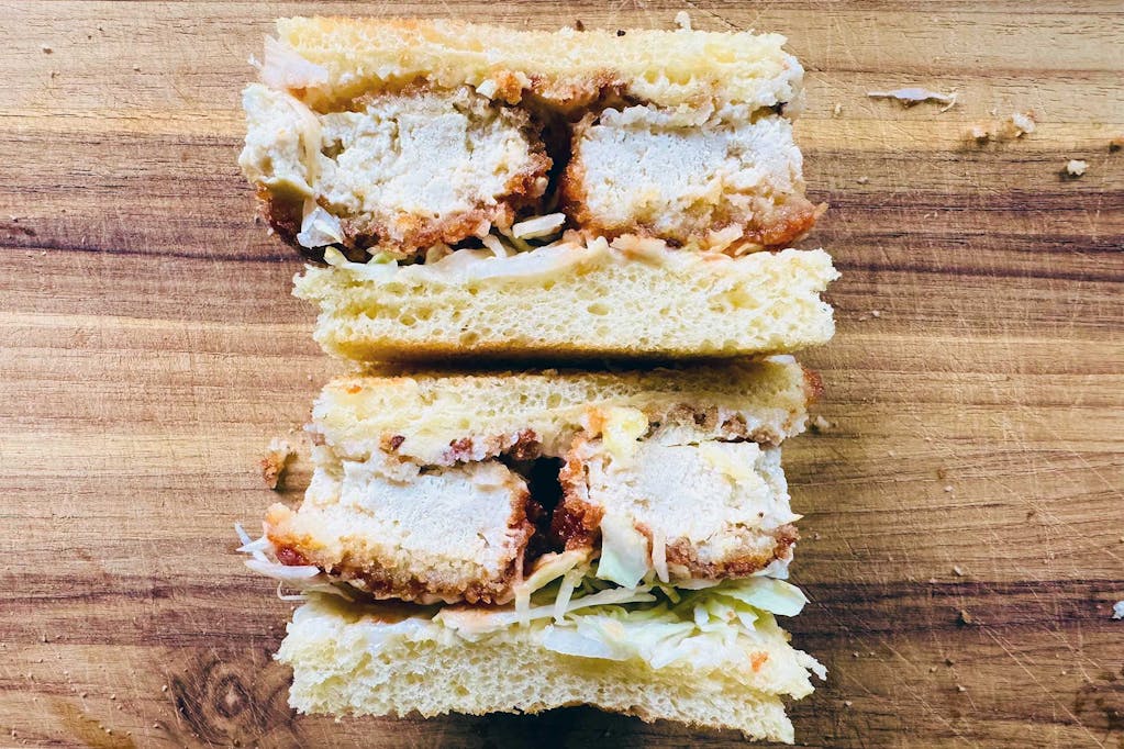 Tofu katsu sandwich