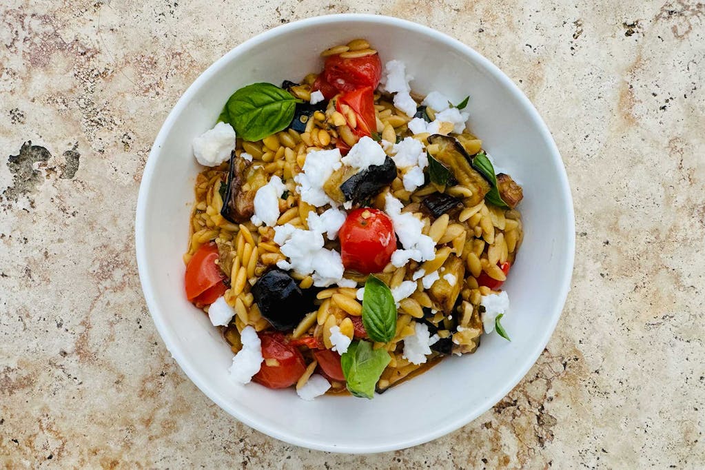 Air fryer Orzo alla Norma