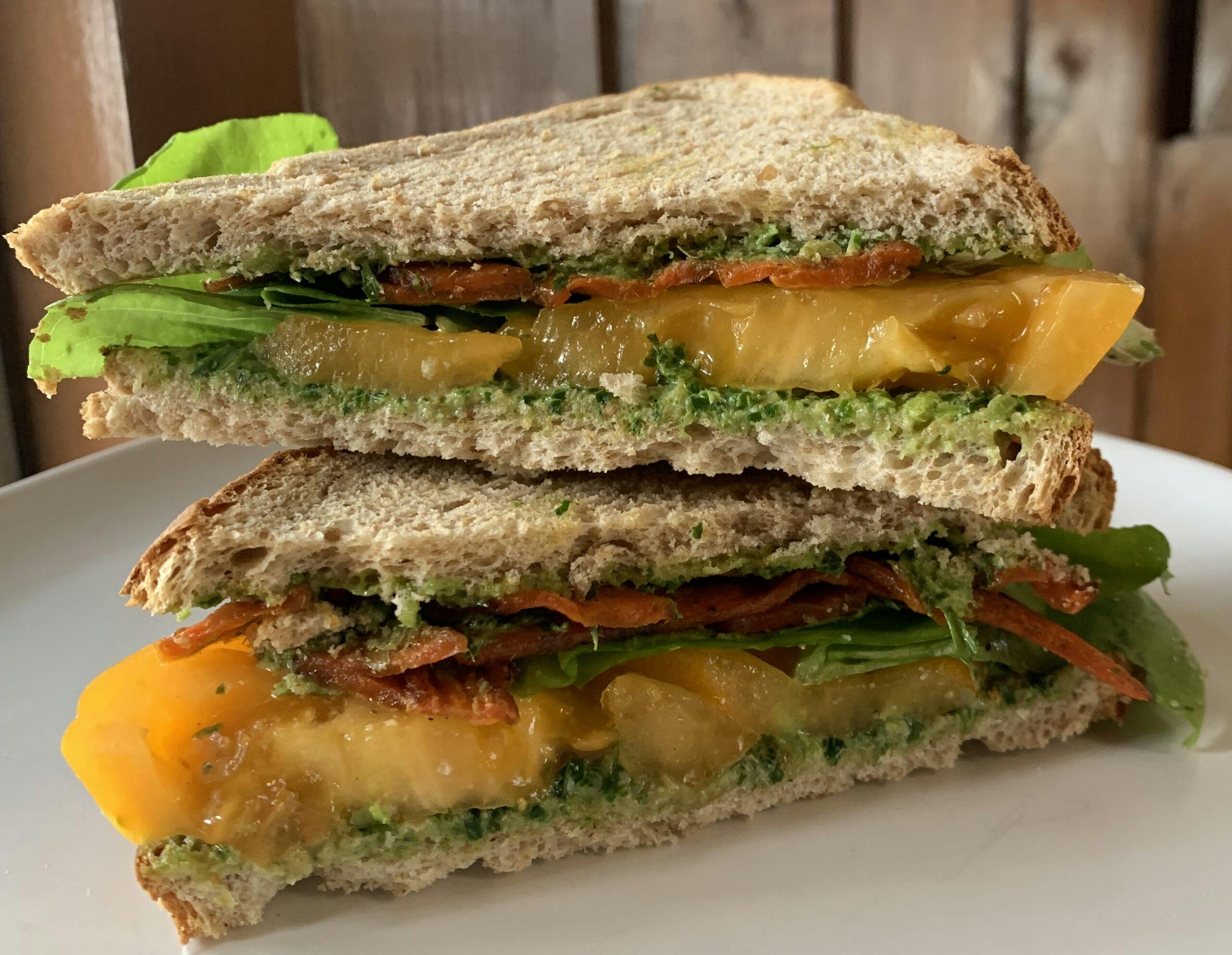 carrot bacon BLT