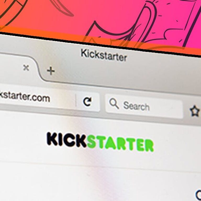 how does kickstarter work - An open browser window showing the Kickstarter website.