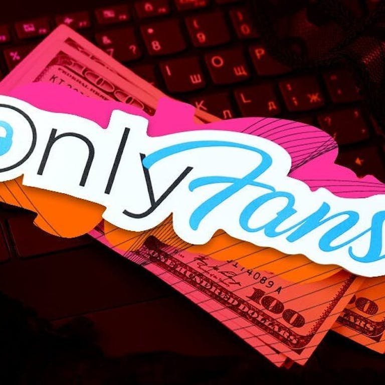 Is OnlyFans Worth it - featured image, onlyfans logo over a pile of money