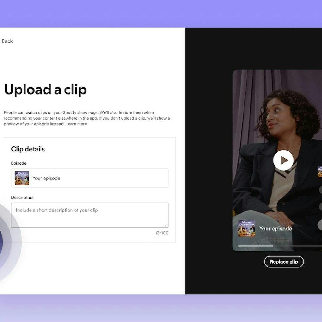 spotify for creators - featured image showcasing the new clip upload feature