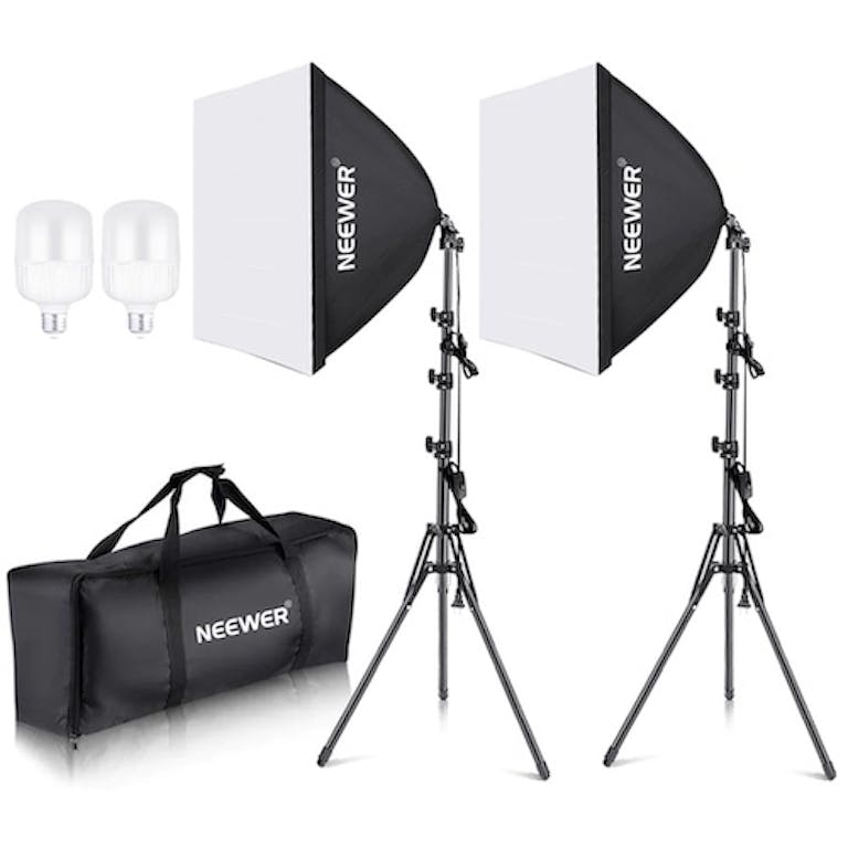 lighting for youtube videos - neewr softbox lighting kit