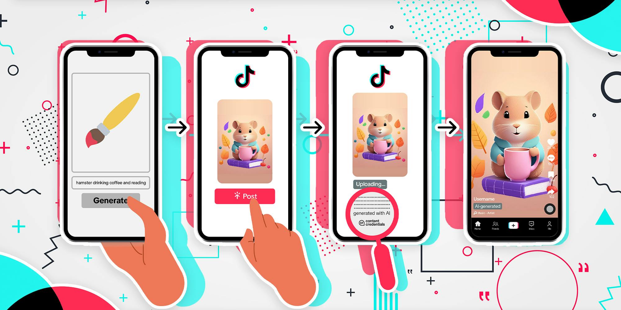 TikTok Adds Automatic Labels To AI-Generated Content