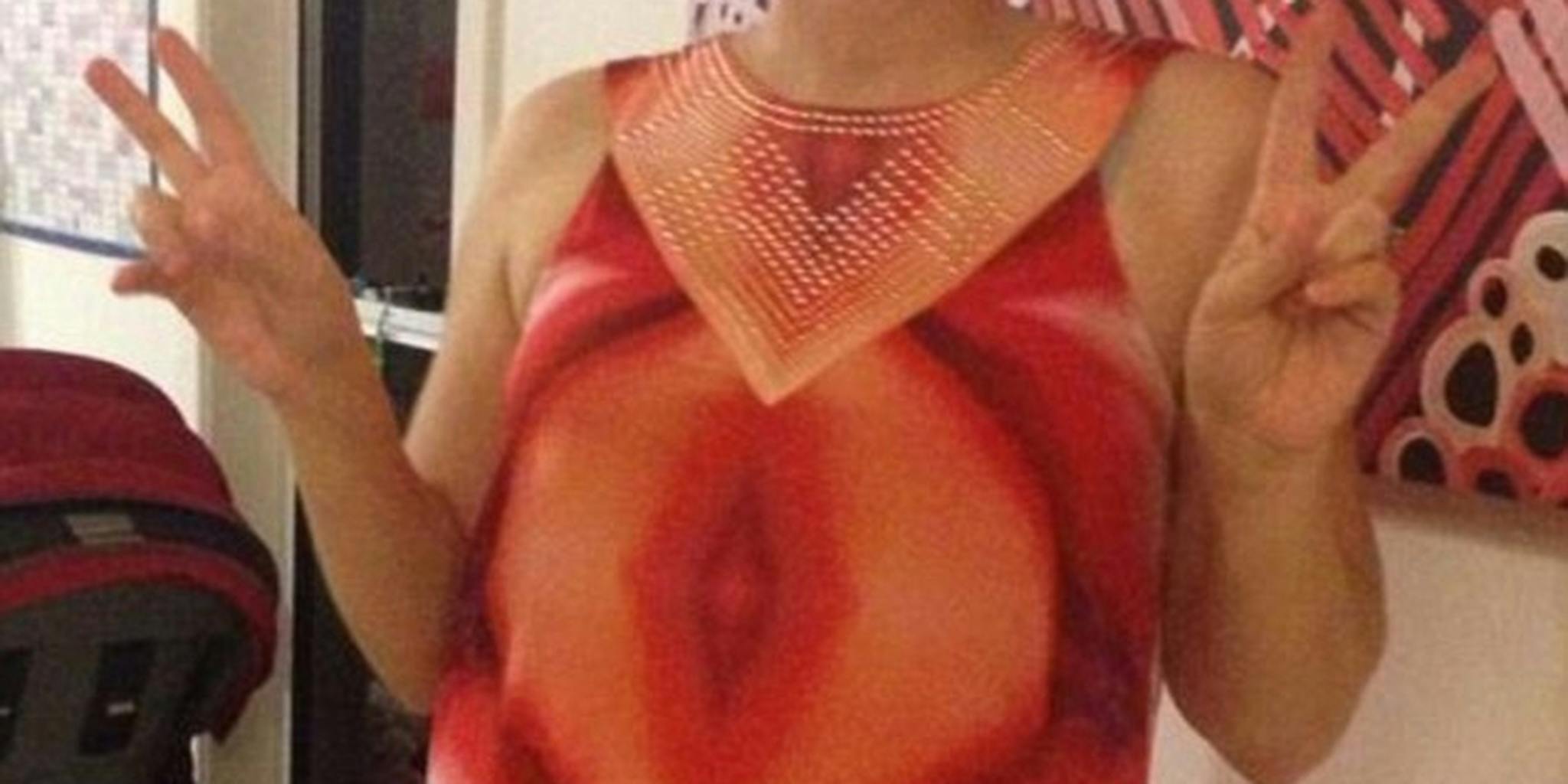 Does this dress look like a vagina to you?