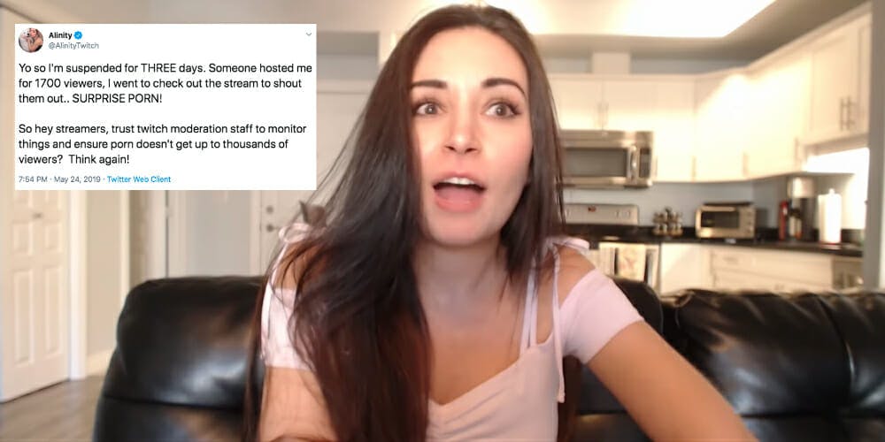 Twitch streamer gets banned for accidentally broadcasting porn