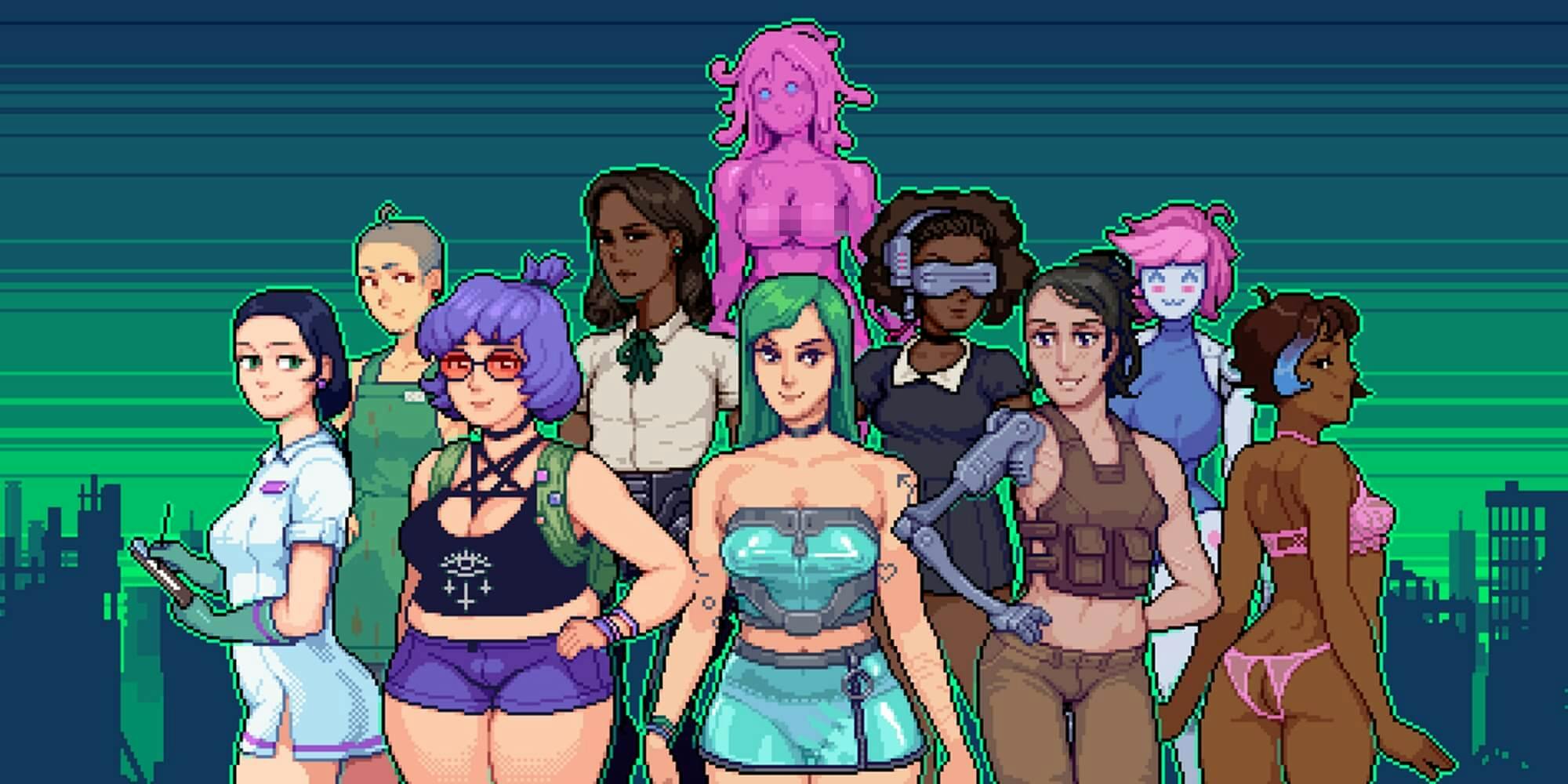 Trans porn game Hardcoded is embracing lesbian tentacle sex