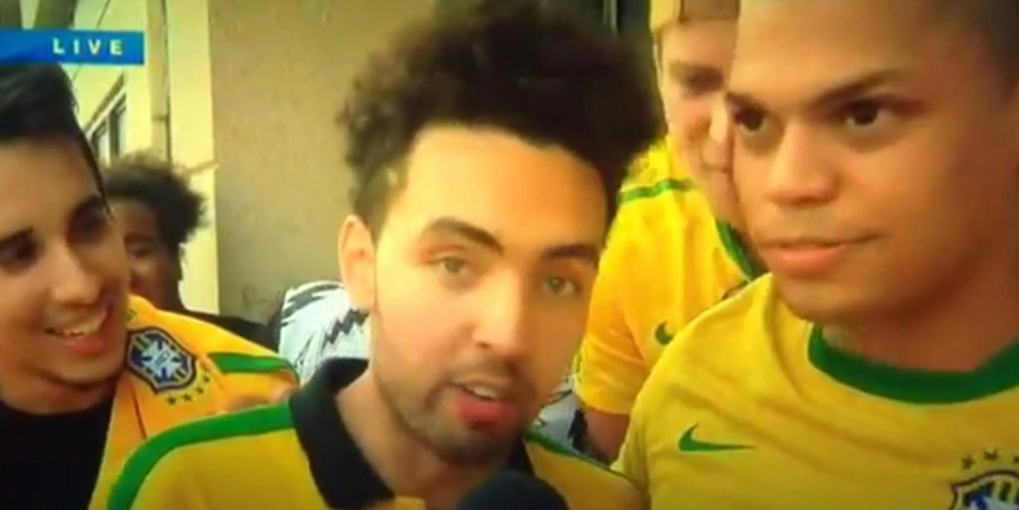 World Cup fan offers reporter a very NSFW response on live TV