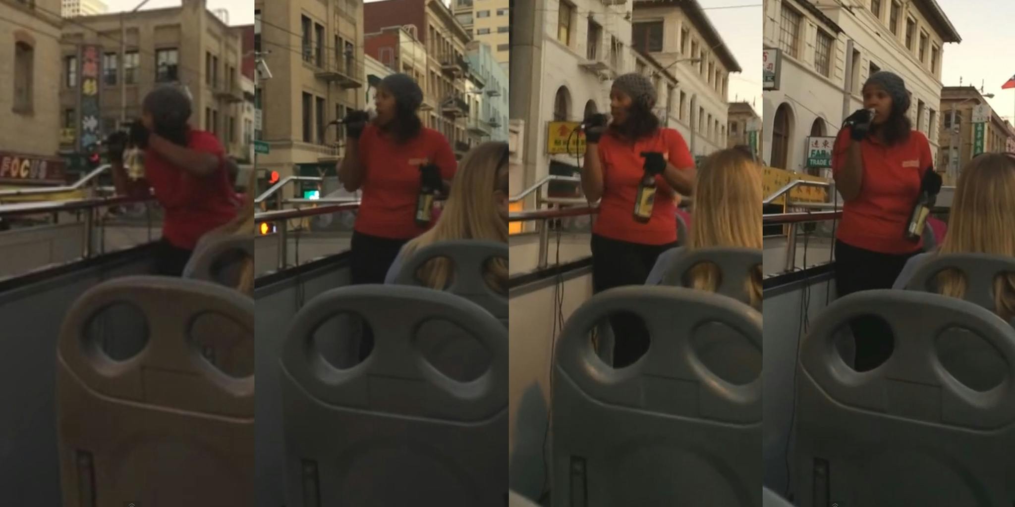 Watch the moment a San Francisco tour guide completely loses it