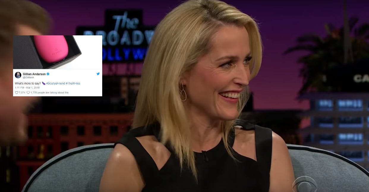 Gillian Anderson is thirsty AF on Twitter