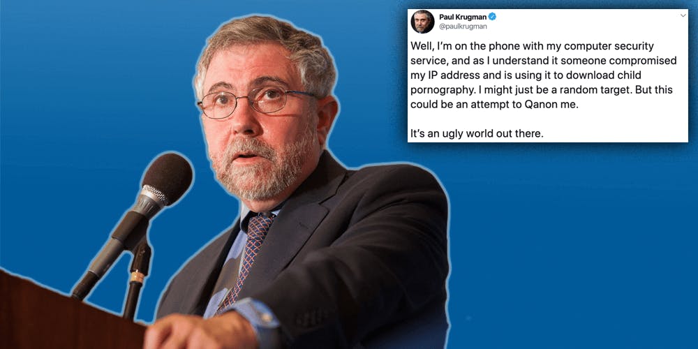 Paul Krugman fell for a child porn scam, claimed he was being ‘QAnon’d’