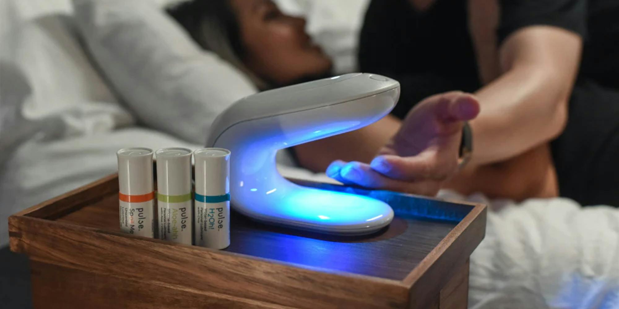 The Pulse Warming System lets you focus on the moment instead of a slippery lube bottle