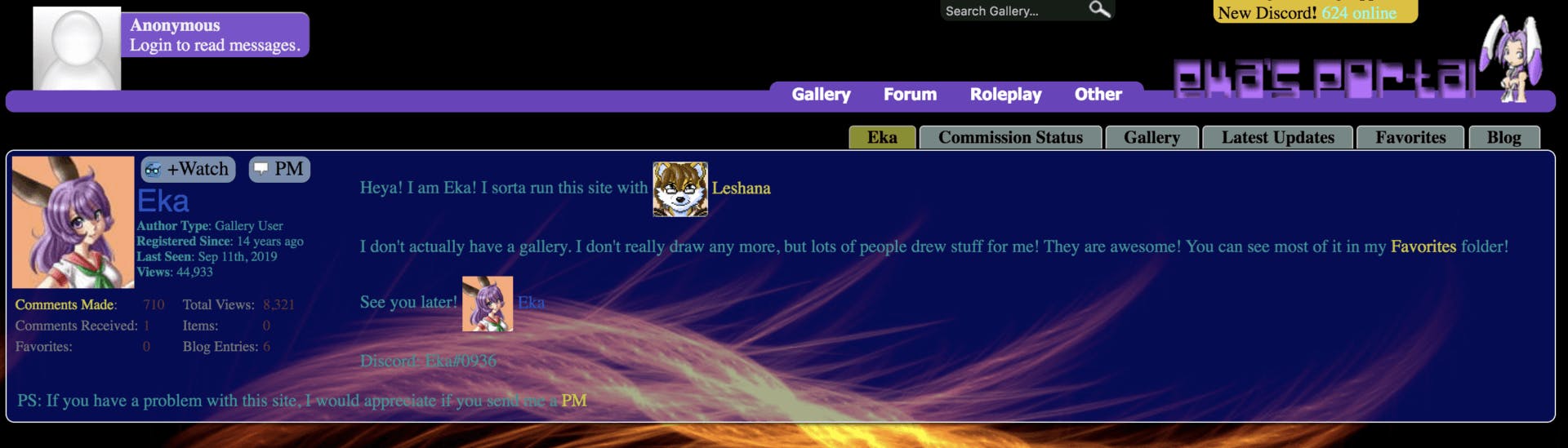 A screengrab from Eka's Portal, a popular vore porn forum.