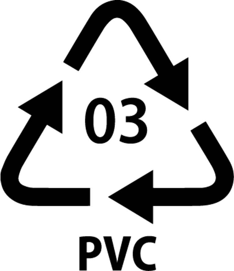 PVC recycling symbol